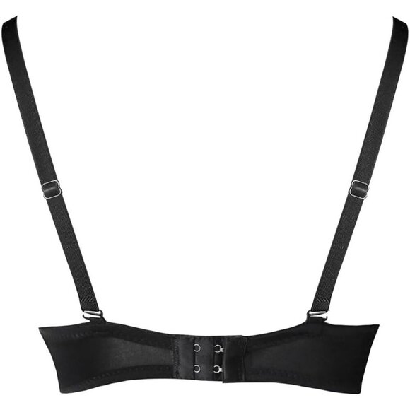 Women's Steampunk B Cup Spike Stud Rivet Party Club Rave Sport Imported Bra Top - Picture 3 of 6